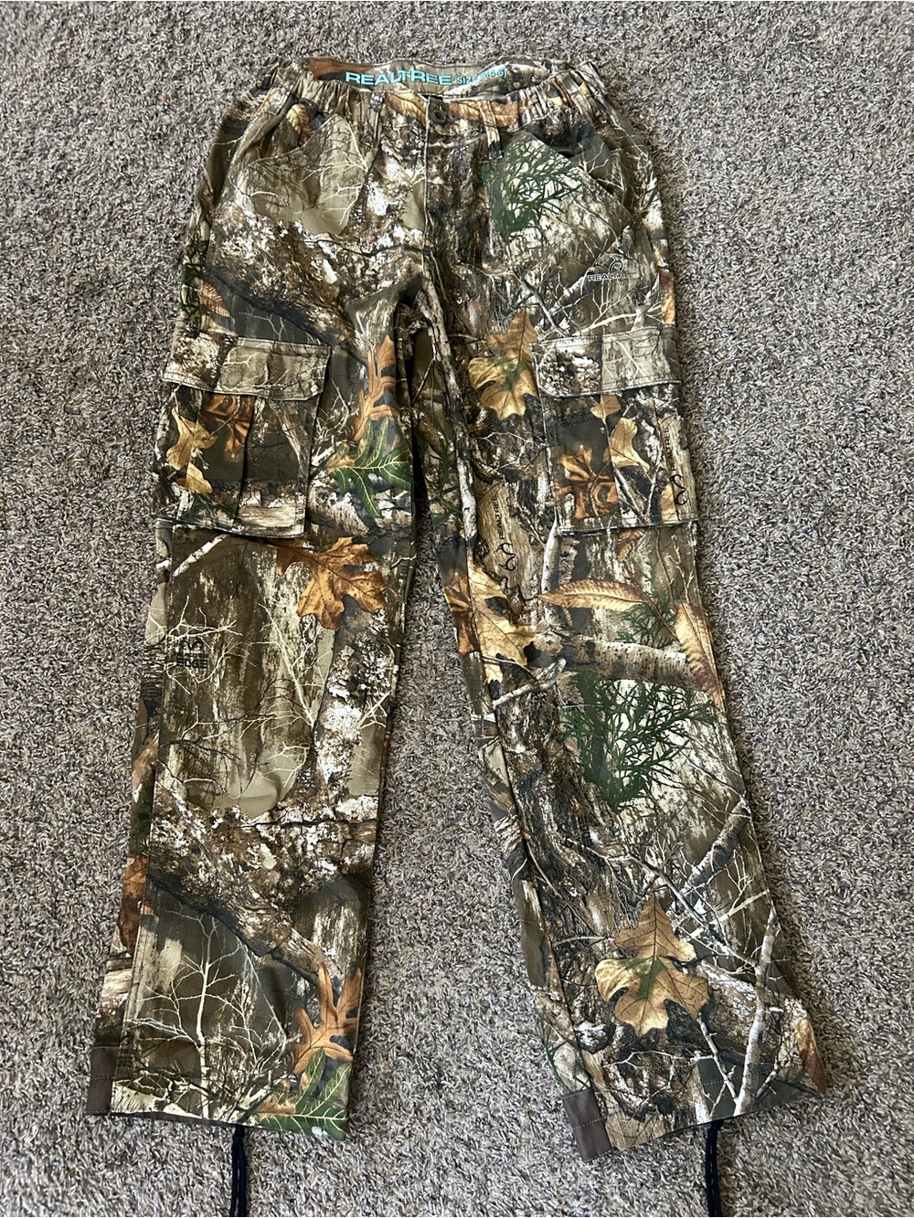 Realtree Camo Cargo Pants in Green, Brown, Tan